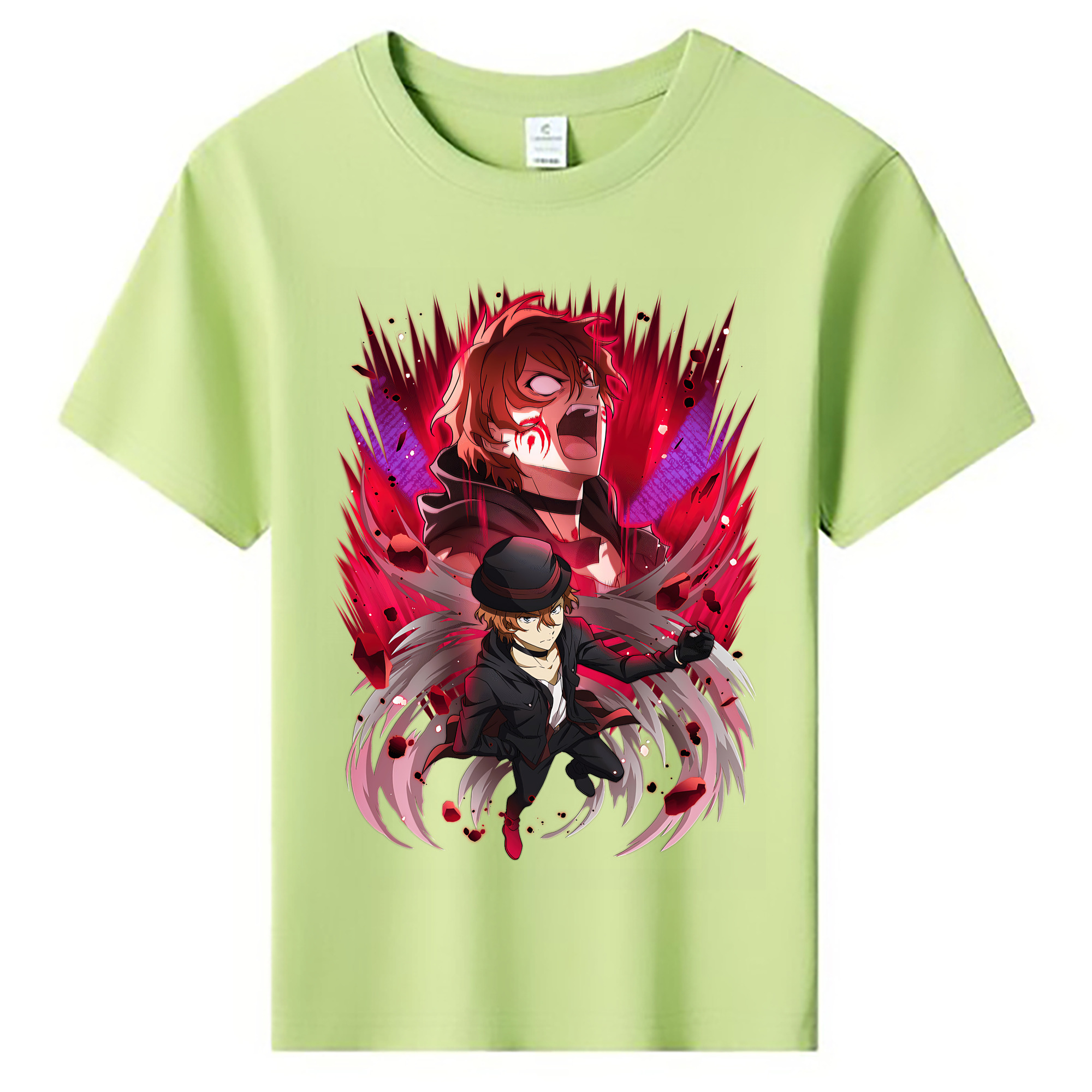 （画像用） 文豪ストレイドッグス Bungo Stray Dogs 綿100％キッズTシャツ（フロントプリント）
